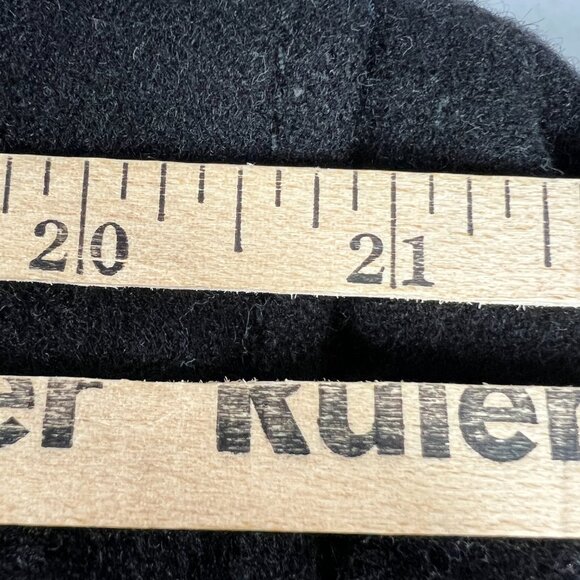 Schott Jacket Men's Extra Large Black Faded Wool Blend Full Zip Bomber Pockets - Picture 16 of 16